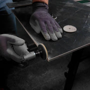 Proxxon tool using Distar grinding polishing wheel