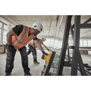 Dewalt 20V MAX GRABO Lifter in use – lifting a large glass panel for installation