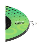 Ebbe Versa bond Flange front view with a dimension showing it is 1/4" tall flange