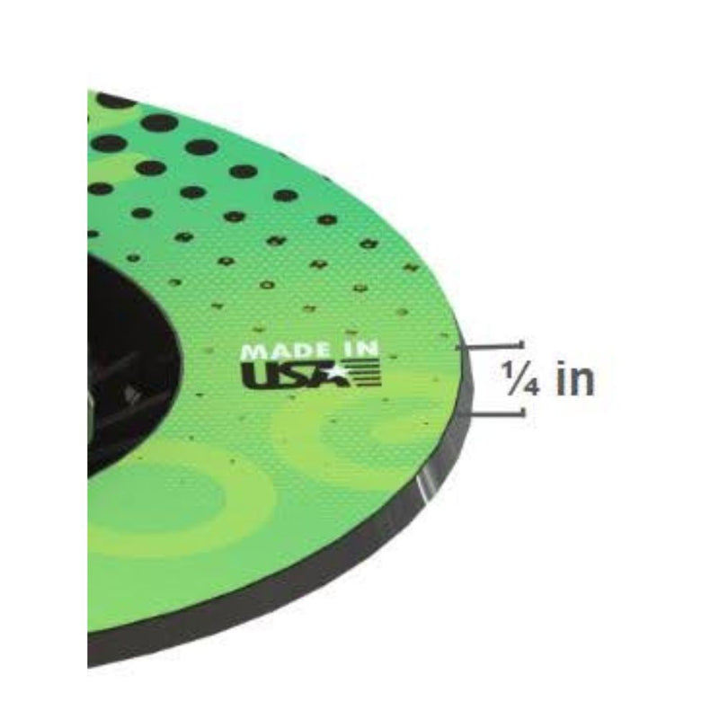 Ebbe Versa bond Flange front view with a dimension showing it is 1/4" tall flange