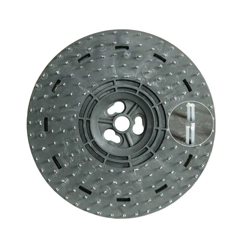 Raimondi spike pad driver for Maxititina floor machine on white background