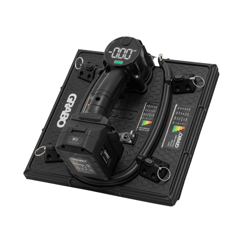 GRABO HIGH-FLOW cordless vacuum lifter with digital PSI display
