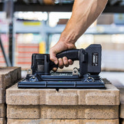 GRABO HIGH-FLOW lifting heavy textured concrete paver with strong suction