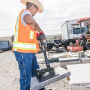 GRABO HIGH-FLOW lifting heavy textured concrete with strong suction