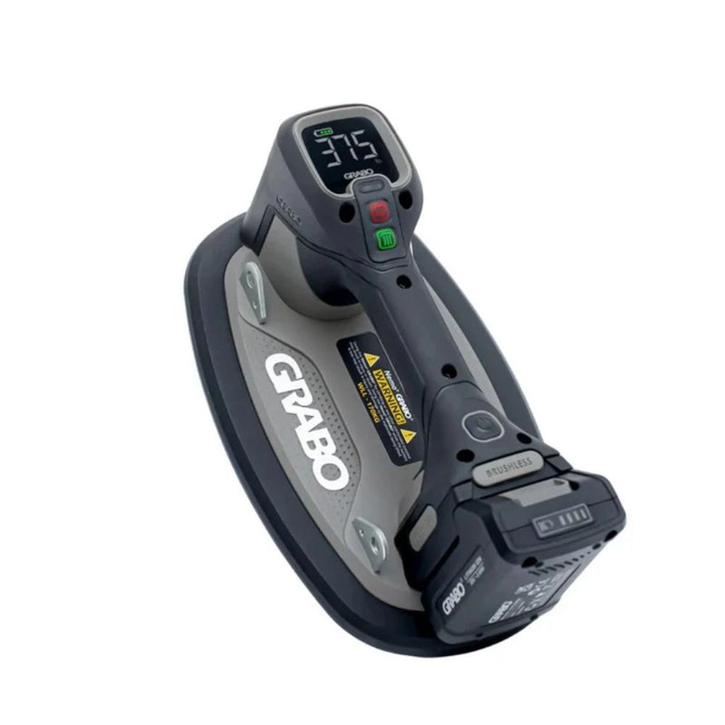 Pro brushless suction cup tool with LED display, grip handle, and control buttons