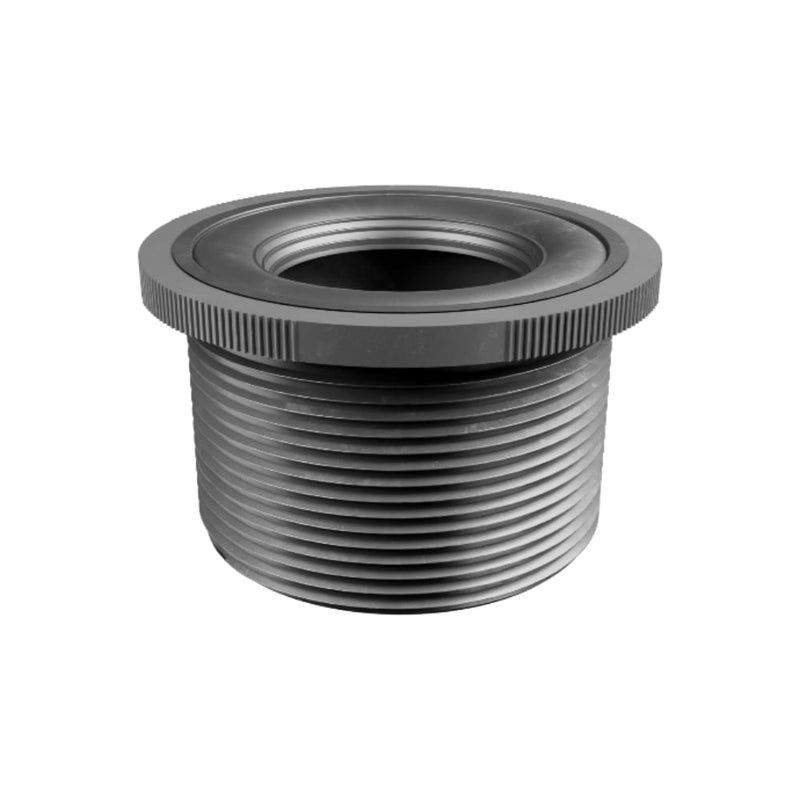 Gruen threaded adaptor adjusts height for the perfect linear drain installation