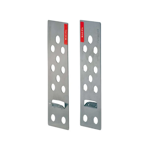 Raimondi Rai-Fix fastening clips, metal plates with round holes, 6mm (1/4")
