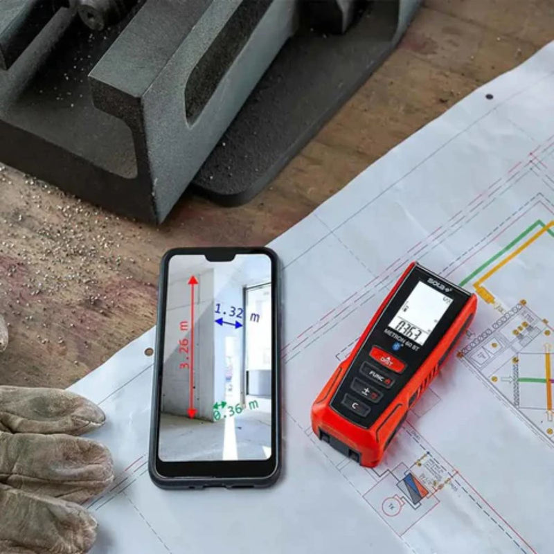 SOLA Measures app interface syncing with METRON 60 BT