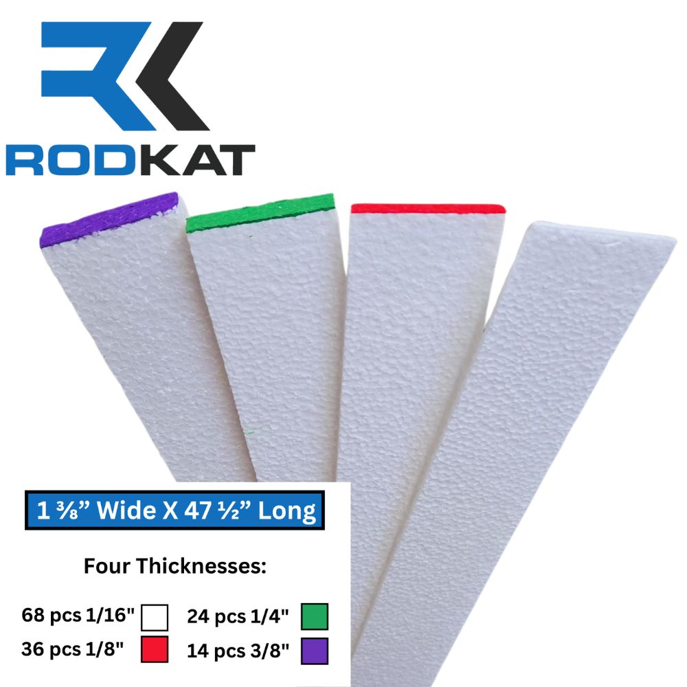 RodKat Shim Strips – Full Stud Foam Shims for Tile Pros — TileTools