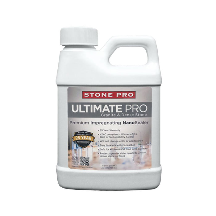 StonePro Pint Ultimate Pro Sealer protecting granite countertops