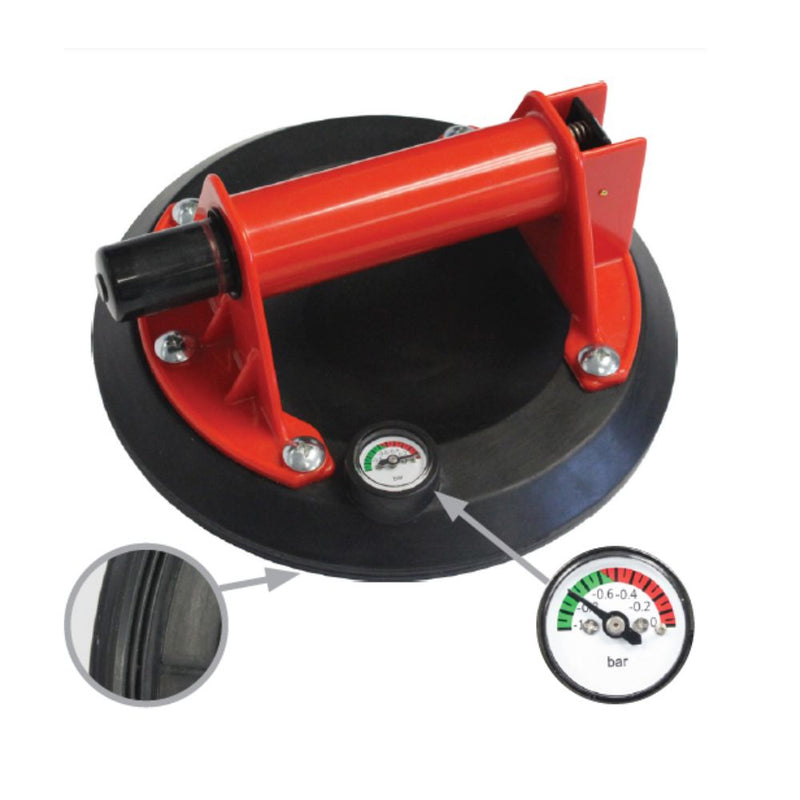 RTC Products STPPCUP features a gauge to ensure you are not losing suction and maintaining a secure grip