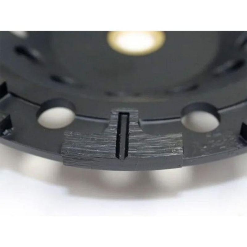 Close-up of Russo T Segment Cup Wheel’s T-segments