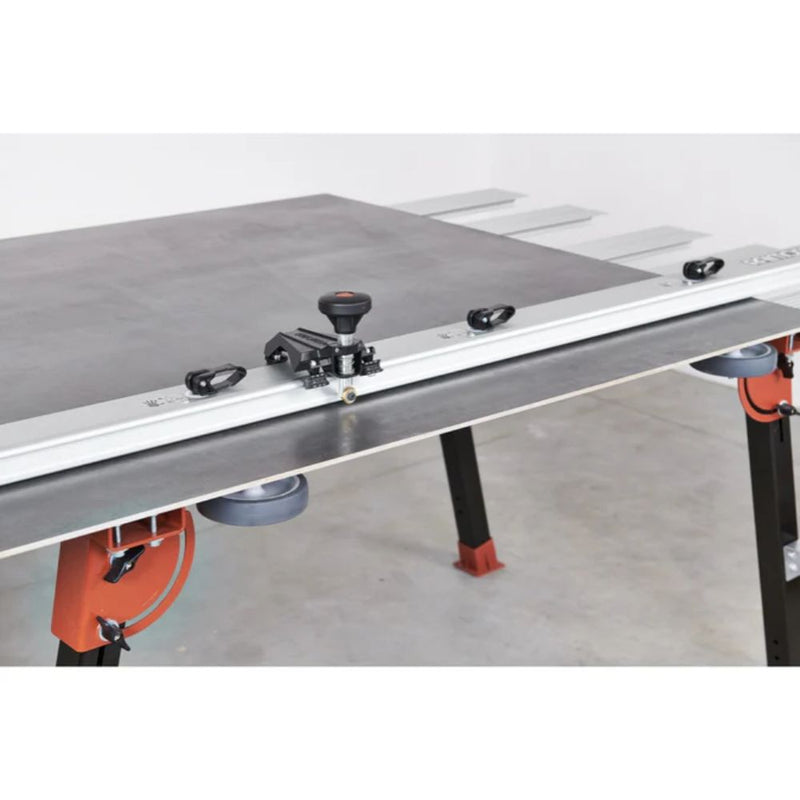 Raizor MkII PLUS Schneidkopf auf Aluminium-Schiene mit Haltegriffen