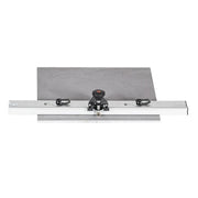 Cutting rail system with central guide and two side clamp holders
