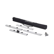 Modular cutting system: four silver rails with black carry case