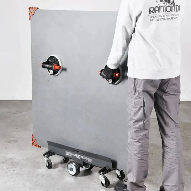 Raimondi large format tile dolly with six wheels
