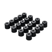 Raimondi supports cylinders, set of 20 black spacers with center holes