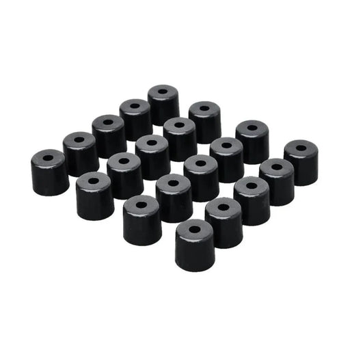 Raimondi supports cylinders, set of 20 black spacers with center holes