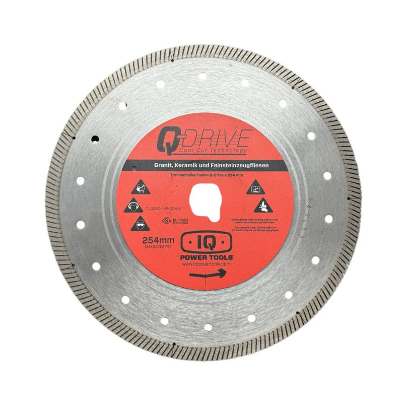 10-inch dry diamond tile blade for porcelain