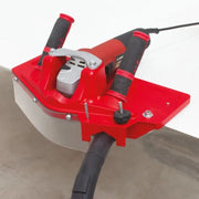 Montolit TOPROFILE tile beveling machine comes with a vacuum port to minimize mess.