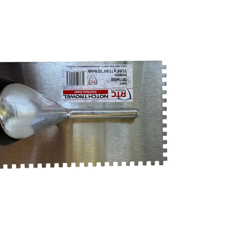 RTC Products Stainless Steel Notched Tile Trowels