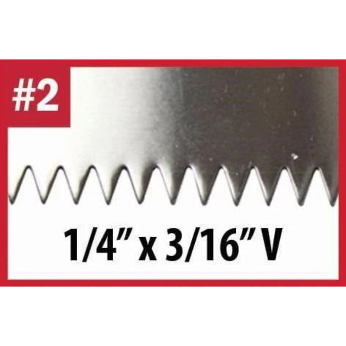 RTC 1/4" x 3/16" V-Notch Trowel for Tile Adhesive Application