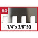 RTC Switch Blade 1/4" x 3/8" Square Notch Trowel for Tile Installation