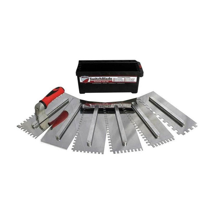 RTC Switch Blade Trowel Kit with Storage Case and Adjustable Handle