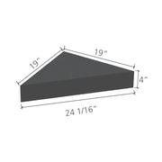 wedi shower seat with dimensions 19 inch x 19 inch