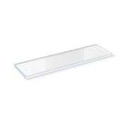 Clear 3/8" tempered glass shelf with polished edge for wedi shower niche