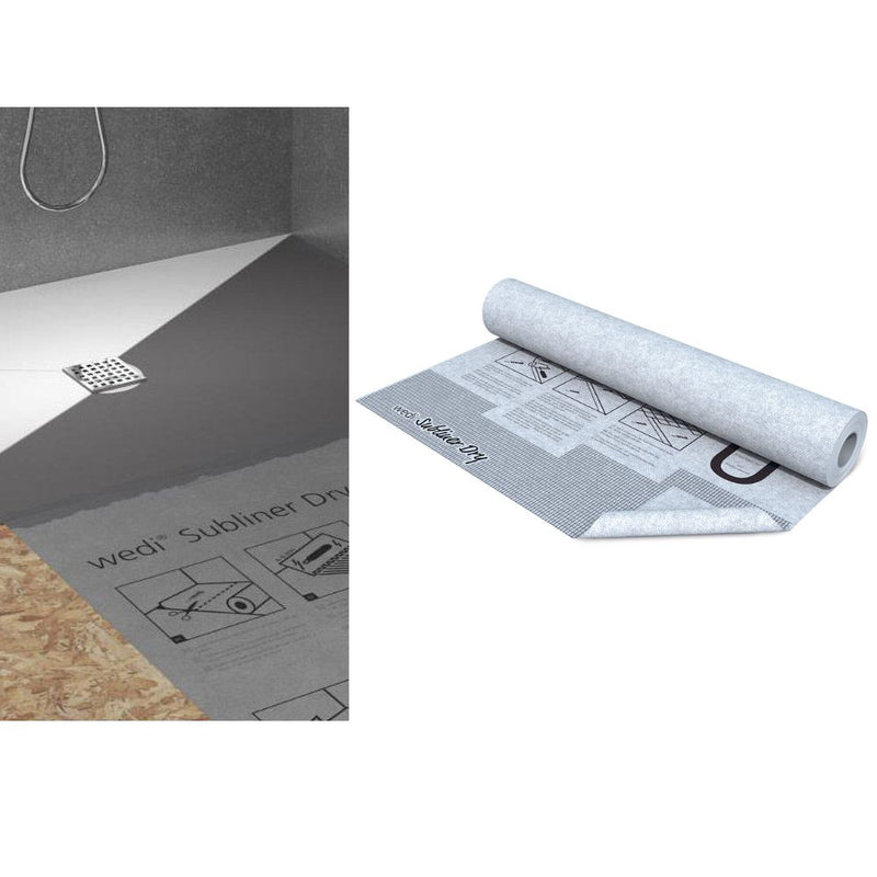 wedi Subliner Dry used in shower waterproofing application