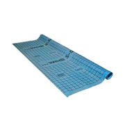 wedi S-DRY waterproofing membrane sheet, blue grid with rolled end and corner notch