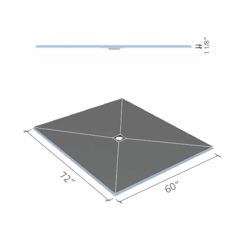 wedi Fundo Curbless Shower Base