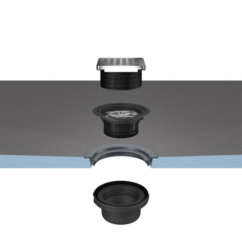 Exploded view of the wedi Click and Seal kit