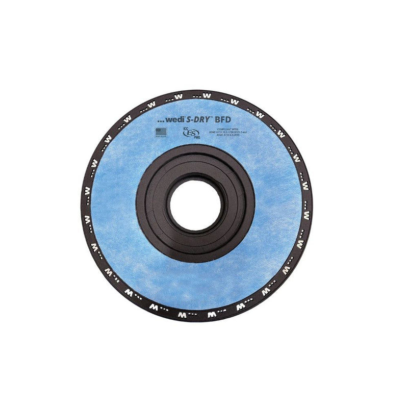 wedi S-DRY Bonding Flange Drain – circular flange with central drain opening