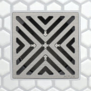 FloFX X Factor drain in brushed chrome finish