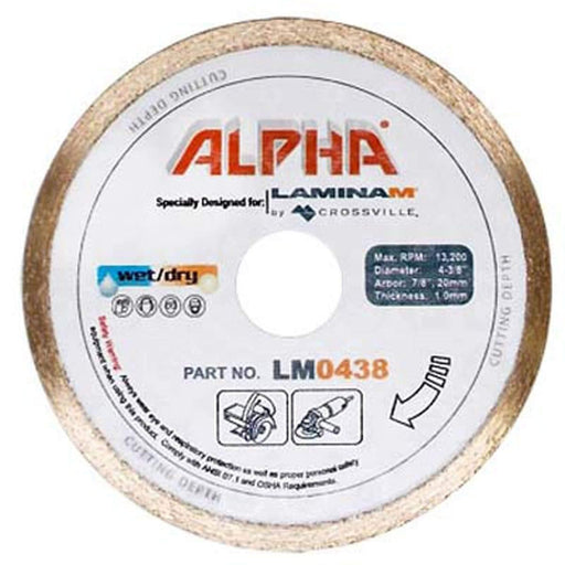 Alpha Laminam Blade 4-3/8" LM0438 - TileTools