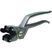 Alpha EZ Glass Running Pliers, which are lightweight aluminum pliers with high-density plastic jaws designed for clean and precise breaks on various thicknesses of glass from 5mm to 12mm. The off-set handle provides quick and clean breaks every time, making it a versatile and reliable tool for both novice and professional glass cutters.