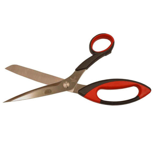 A pair of ARDEX Flexbone Shears, made with ice-tempered stainless steel, ideal for cutting through uncoupling membranes, waterproofing fabrics, and mesh tapes.
