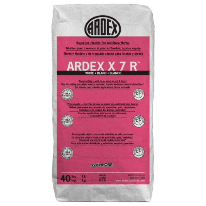 ARDEX X 7R™ Gray 40lb Rapid Set, Flexible Tile and Stone Mortar- 64 Piece Pallet - TileTools
