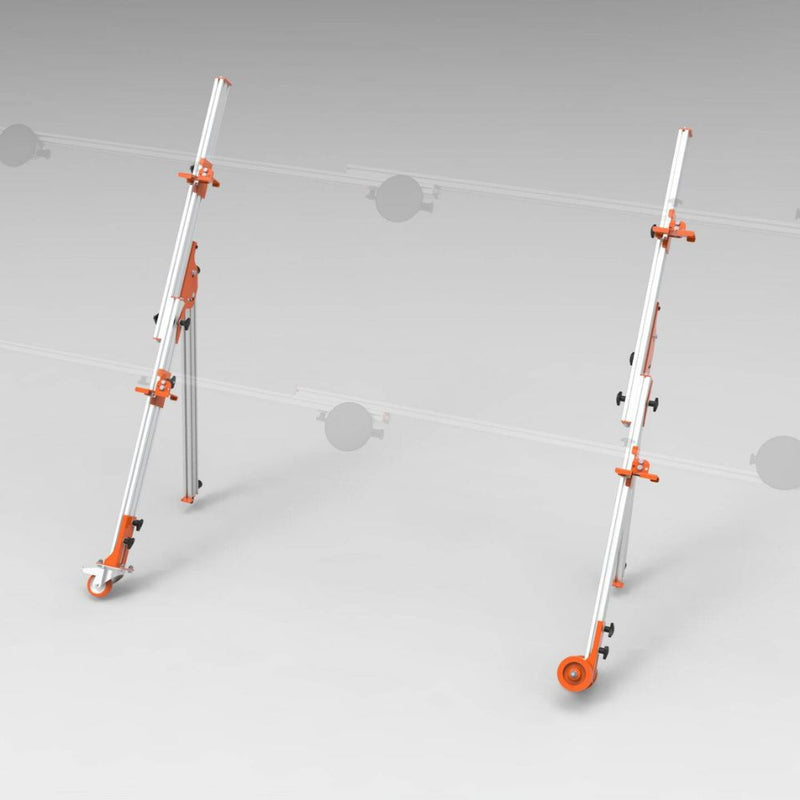 Telescopic tile lifter bars with adjustable handles
