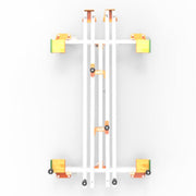 BATTIPAV CARGO Trolley being disassembled for easy transportation and storage