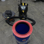A clean and dust-free work environment achieved by using the Gundlach DH-24 Universal Dust Halo during bucket mixing