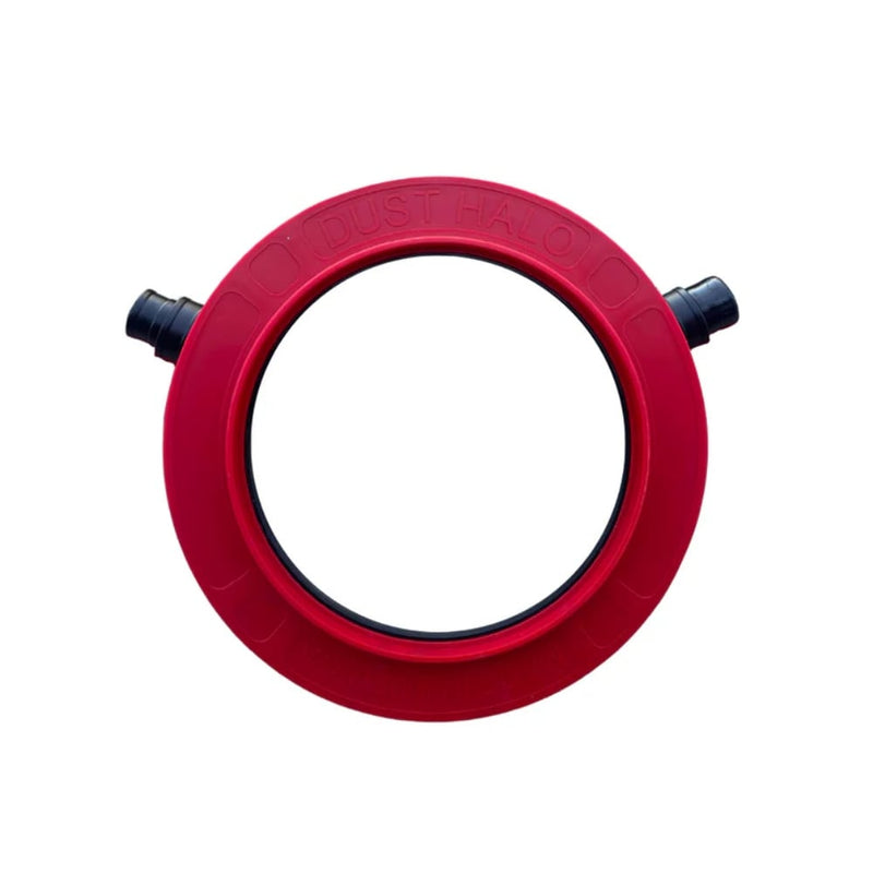 Close-up of the dual port configuration on the Gundlach DH-24 Universal Dust Halo, showcasing its enhanced suction power