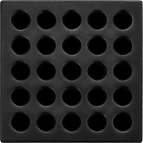 Ebbe Matte Black Drain Grate - TileTools