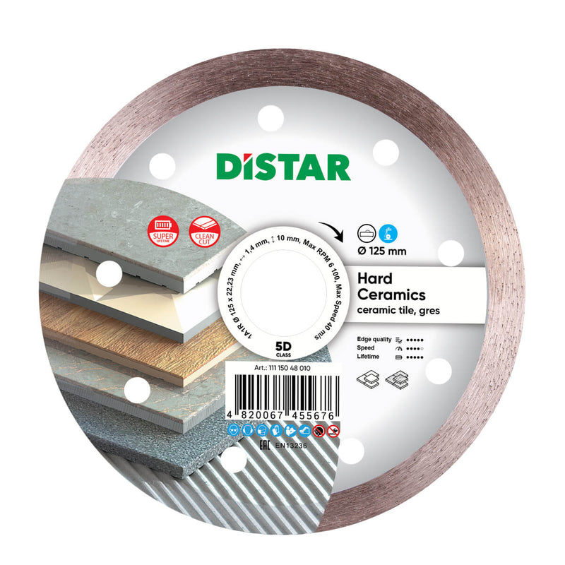 Diamond cutting disc with DISTAR branding on a white background