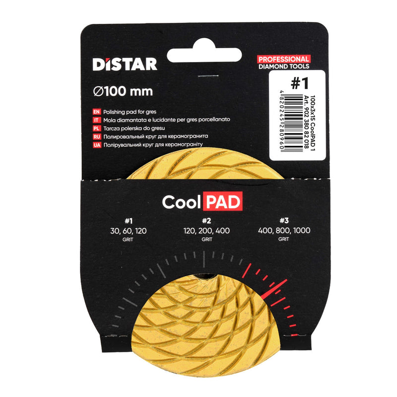 4” Diamond Polishing Pad for Porcelain Tile (Dry Use) – diamond segment detail
