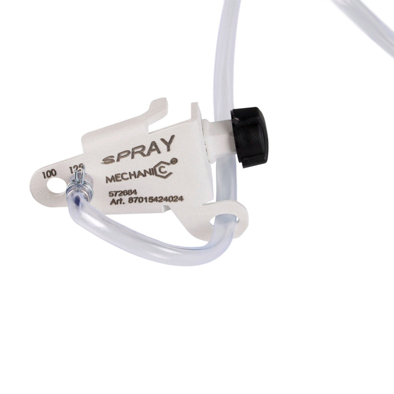 Spray nozzle with 'Mechanic' branding on a white background