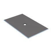 wedi Fundo Lingo curbless shower base against a white background