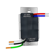 Rendering of back  of Illuminiche Switch showing a wiring diagram. This switch is to be used with the Illuminiche LED Niches